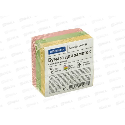 Блок липкий OfficeSpace 50*50мм 300л.,269564*12/144 Блок липкий OfficeSpace 50*50мм 300л.,269564*12/144