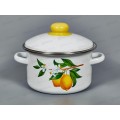 Кастрюля 2,0л эмалированная с рисунком 01-1610/4 Лимоны *8 Кастрюля 2,0л эмалированная с рисунком 01-1610/4 Лимоны *8