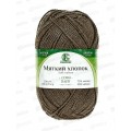 Пряжа Мягкий хлопок/нейлон 100гр 220м Кофе 233 Пряжа Мягкий хлопок/нейлон 100гр 220м Кофе 233