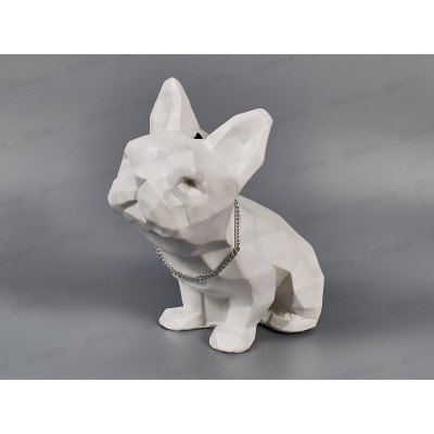 Копилка "Собака оригами" с цепью К-10