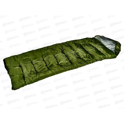 Спальный мешок, цвет зеленый, 190х75х30см, 700г/м2, AL-8597-8 Спальный мешок, цвет зеленый, 190х75х30см, 700г/м2, AL-8597-8