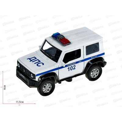 Машина "ТЕХНОПАРК" металлическая SUZUKI JIMNY Полиция, 11,5см, 341155