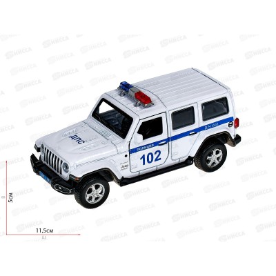 Машина "ТЕХНОПАРК" металлическая JEEP WRANGLER SAHARA полиция, 12см, 340974 Машина "ТЕХНОПАРК" металлическая JEEP WRANGLER SAHARA полиция, 12см, 340974