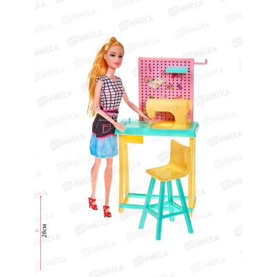 Игровой набор "Юный модельер" кукла 12см, 12предметов, С769, коробка 803578 Игровой набор "Юный модельер" кукла 12см, 12предметов, С769, коробка 803578