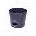 Горшок для цветов с поддоном 2л графитовый *30 ИНТ Горшок для цветов с поддоном 2л графитовый *30 ИНТ