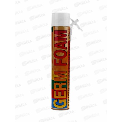 Пена монтажная GERMFOAM бытовая 750мл, 450г, всесезонная, 618-1-3 *12 Пена монтажная GERMFOAM бытовая 750мл, 450г, всесезонная, 618-1-3 *12