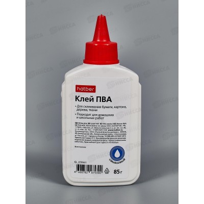Клей ПВА Hatber 85гр.,078561*10/60 Клей ПВА Hatber 85гр.,078561*10/60