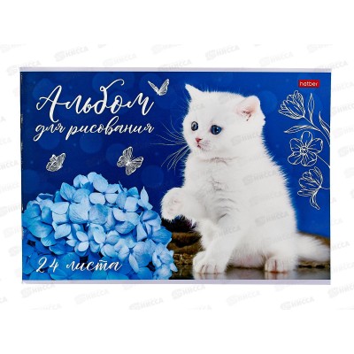 Альбом для рисования 24л Hatber Кототерапия,079723 *5/30 Альбом для рисования 24л Hatber Кототерапия,079723 *5/30
