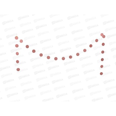 Растяжка "Вечеринка" 2,5м 5см шампань 219-104 Растяжка "Вечеринка" 2,5м 5см шампань 219-104