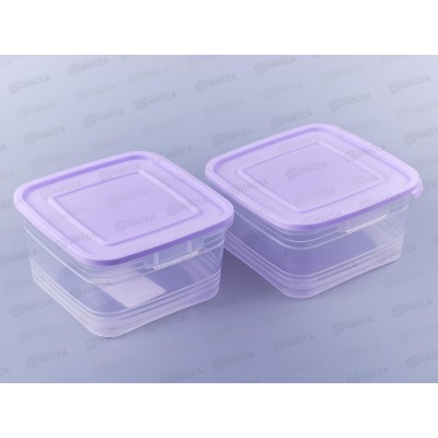 Набор контейнеров для СВЧ 1л (2шт) Сиеста, А9002 (Ангора) *36 Набор контейнеров для СВЧ 1л (2шт) Сиеста, А9002 (Ангора) *36