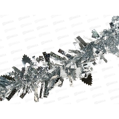 Мишура 002015 листопад 9см х 2м. серебро., AL-3367 *360