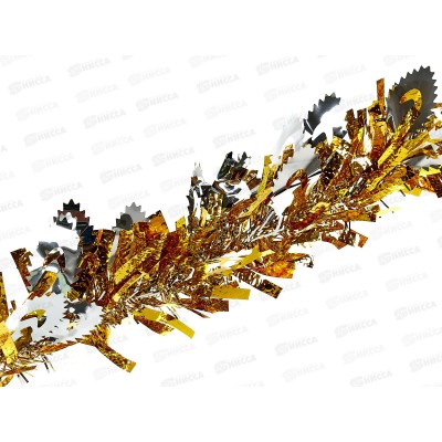 Мишура 002015 листопад 9см х 2м. золото-серебро., AL-3367 *360