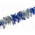 Мишура 002015 луксор 9см х 2м. синий-серебро, AL-3358 *500