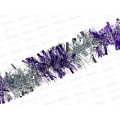 Мишура 002015 луксор 9см х 2м. фиолетовый-серебро, AL-3358 *500