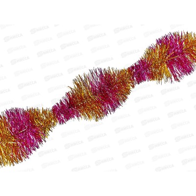 Мишура 002015 парабола 9см х 2м. фуксия+золото, AL-3328 *500