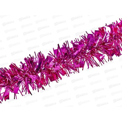 Мишура 002015 переливка  обыкновенная 5см х 2м.фуксия, AL-3347, *800