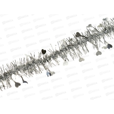 Мишура, 5см. х 2м., AL-13630 серебро *800