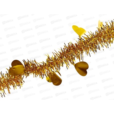 Мишура, 5см. х 2м., AL-13630 золото/серебро *800