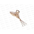 Краб металлический 12см."Листик"стразы,жемчуг №8373 Краб металлический 12см."Листик"стразы,жемчуг №8373