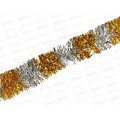 Мишура, 5см. х 2м., AL-3153  золото+серебро *800