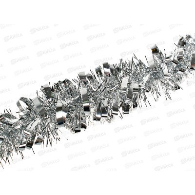 Мишура, 9см. х 2м., AL-13627 серебро *360