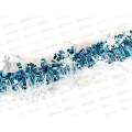 Мишура, 9см. х 2м., AL-13634 голубой/белым *360