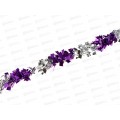 Мишура 7см х 2м. фиолетовый+серебро, AL-3351, *800
