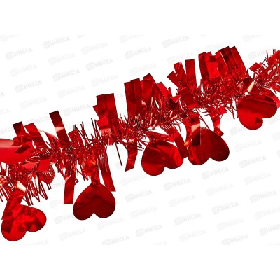 Мишура 002015 классика  8см х 2м. красный, AL-3361, *1200