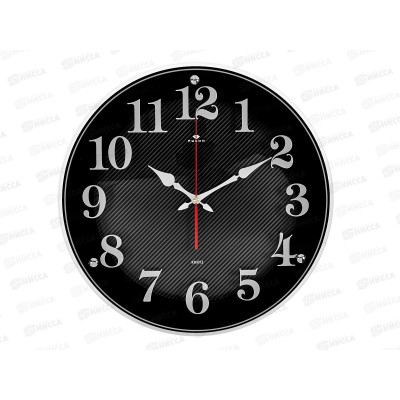 Часы настенные &quot21 Век&quot 4040-1242В Классика в полоску корпус черный