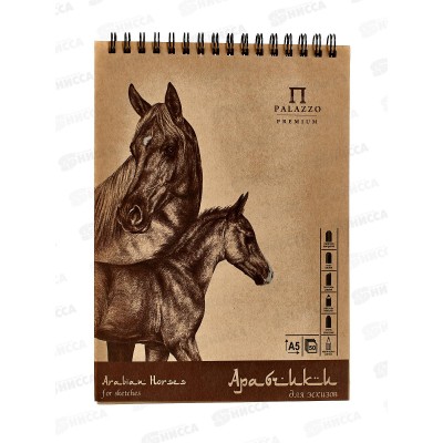 Альбом для эскизов Арабчики ЛХ А5 50л греб. (АЛ-8024) *20 Альбом для эскизов Арабчики ЛХ А5 50л греб. (АЛ-8024) *20