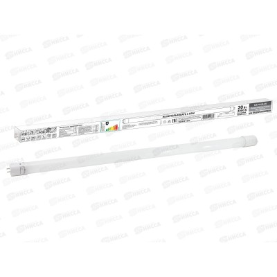 Лампа светодиодная Народная НЛ-T8-20 К-G13 1200мм 4000К прозрачная *25 Лампа светодиодная Народная НЛ-T8-20 К-G13 1200мм 4000К прозрачная *25