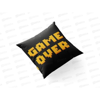 Подушка декоративная "Game Over" 30см, МТ01063 *9 Подушка декоративная "Game Over" 30см, МТ01063 *9