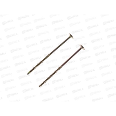 Саморез рамный TX 8,0х180 желтый цинк (2шт) Саморез рамный TX 8,0х180 желтый цинк (2шт)