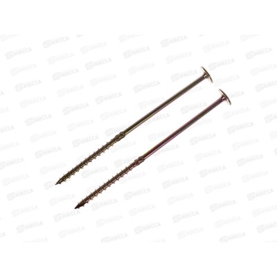 Саморез рамный TX 8,0х200 желтый цинк (2шт) Саморез рамный TX 8,0х200 желтый цинк (2шт)