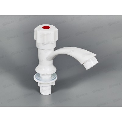 Кран для одной воды, из высокопрочного пластика- БЕЛЫЙ, PL3-269F Кран для одной воды, из высокопрочного пластика- БЕЛЫЙ, PL3-269F