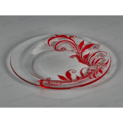 Тарелка сервировочная 327/1-Д Криуль красный