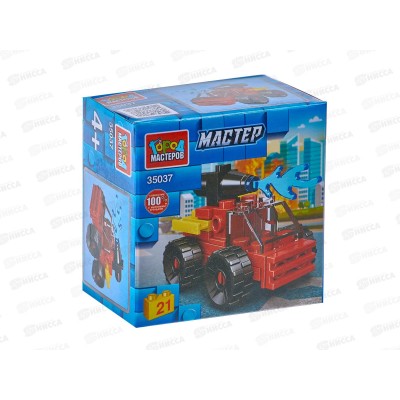 Конструктор "ГОРОД МАСТЕРОВ" Пожарная машина, 21 деталь, 35037-JS Конструктор "ГОРОД МАСТЕРОВ" Пожарная машина, 21 деталь, 35037-JS