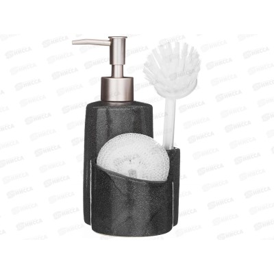 Диспенсер для моющего средства+губка и щетка 755-1009 *24 Диспенсер для моющего средства+губка и щетка 755-1009 *24
