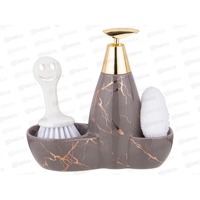 Диспенсер для моющего средства Fantasy+губка и щетка 500мл 755-222 *24 Диспенсер для моющего средства Fantasy+губка и щетка 500мл 755-222 *24