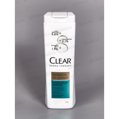 CLEAR шампунь 380мл DRM TRP Легкость от корней  *12/6