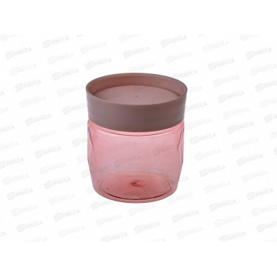 Банка для сыпучих продуктов 0,5л "Plast Team" персиковая карамель РТ170110040 *12 Банка для сыпучих продуктов 0,5л "Plast Team" персиковая карамель РТ170110040 *12