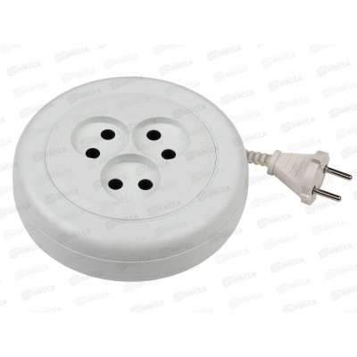 Удлинитель ЭРА рулетка UR(6)-3-5m без заземления,   5м, 3гн *5/20