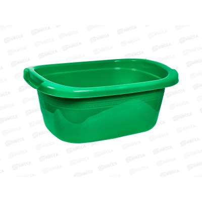 Таз 27л пластмассовый овальный зеленый ИНТ *10 Таз 27л пластмассовый овальный зеленый ИНТ *10
