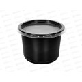 Контейнер К-115 0,5л круглый черный суповой *50/500 Контейнер К-115 0,5л круглый черный суповой *50/500