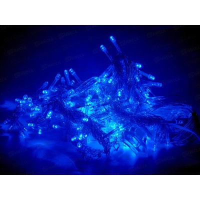 Гирлянда 3х2м ШТОРА 160 синих Led ламп IP20, от сети, 369750  гб