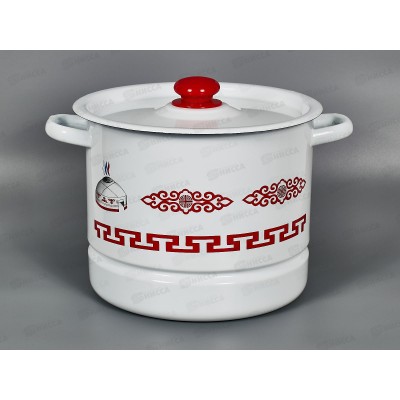 Мантоварка 9,0л Юрта с пластм. кнопкой, 3 вставки С1722.3*129