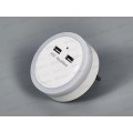 Ночник светодиодный IN HOME NLЕ10-LW-DC, белый 2*USB разъема с датч. Ночник светодиодный IN HOME NLЕ10-LW-DC, белый 2*USB разъема с датч.