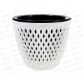Кашпо &quotВерсаль&quot 3л Белый/черный КШ-4062 *12