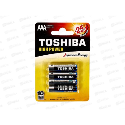 Батарейка ТОШИБА LR03 BP4 High power *4/48/192 Батарейка ТОШИБА LR03 BP4 High power *4/48/192
