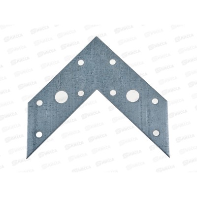 Угловой соединитель УС 120*120*35*2 цинк *100 УФ